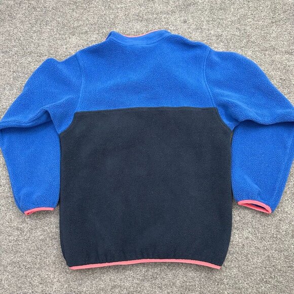 Patagonia Synchilla Jacket Girls L 12 Fleece Snap T Sweater Pullover Logo 65546 - Picture 5 of 12